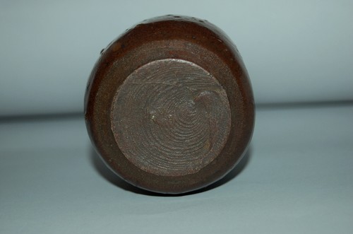 Antique chaire tea caddy, stoneware with brown glazes, possibly Seto ware, Japan - Picture 8 of 8