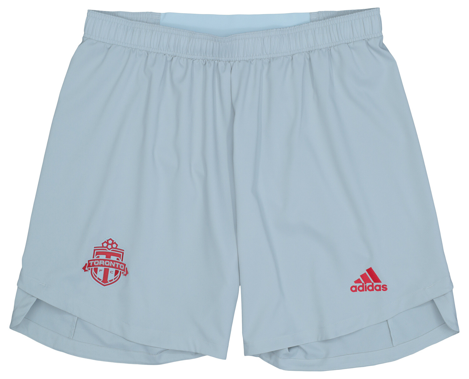 Мужские выездные шорты Adidas MLS Toronto FC без подкладки, светло-серый/алый