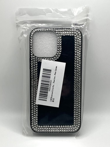 LIZGE iPhone 13 Pro Max Phone Case Fashion Rhinestone Glitter Mirror Finish NWT - Picture 2 of 7