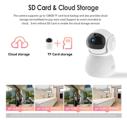 5G WiFi Wireless Indoor Home Smart Security Camera IR Night Vision Baby Monitor - Picture 6 of 15