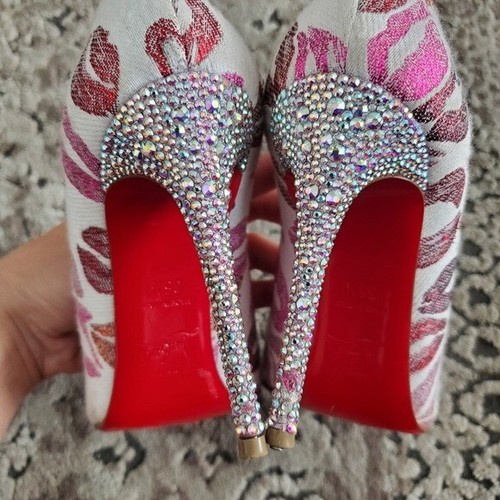 Christian Louboutin Cosmopump Lip-Print Red Sole Pump 35.5 - Picture 8 of 10
