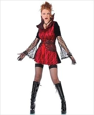 Seven Til' Midnight Vicious Vampire Costume 10150 Red/Black Large/XL