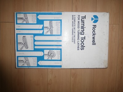 Rockwell  Wood Lathe Chisel Tools 16'', Set of 8, Good Condition. Made in Japan