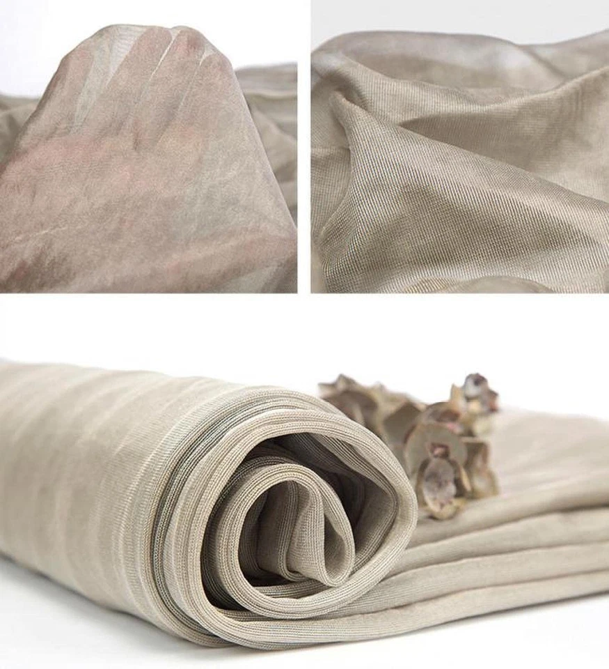 Silver Fiber Fabric Mesh Signal/EMF/RF/Frequency/Microwave for Curtains DIY New - Image 4 of 4