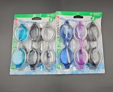 2 Dolfino 3-Pack Adult Swimming Goggles UV Protection New Old Stock