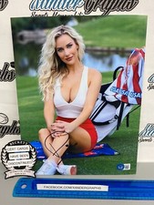 PAIGE SPIRANAC INSTAGRAM GOLF SIGNED AUTOGRAPHED 8x10 PHOTOGRAPH BECKETT BAS COA