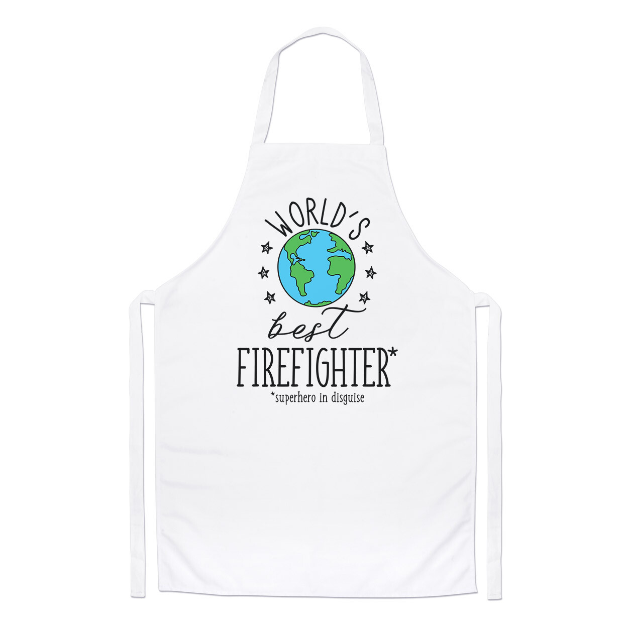 World's Best Firefighter Chefs Apron Funny Joke Favourite Fireman Cooking Baking
