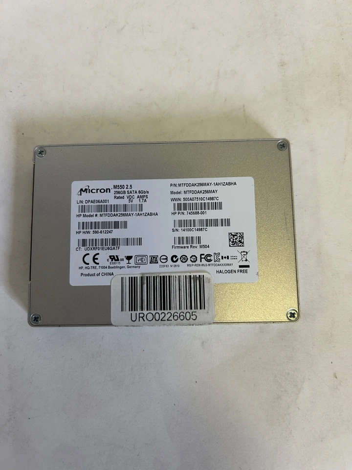 Micron 2.5" 256GB SOLID STATE SSD Drive SATA mixed models - Image 2 of 2