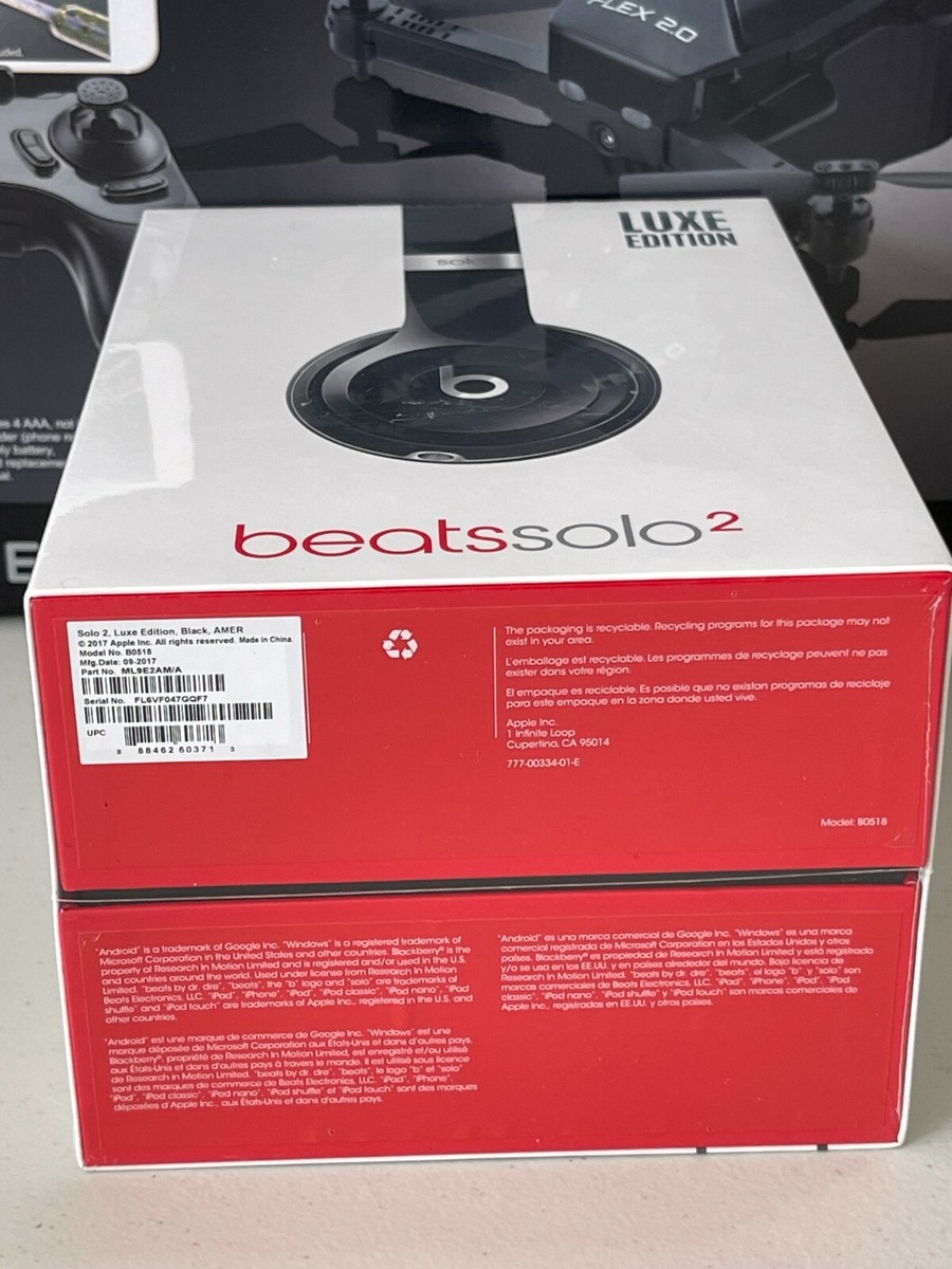 Beats by Dr Dre SOLO2 LUXE EDITION ブラック Restored Beats Solo2 Luxe Edition Wired Onear Headphones