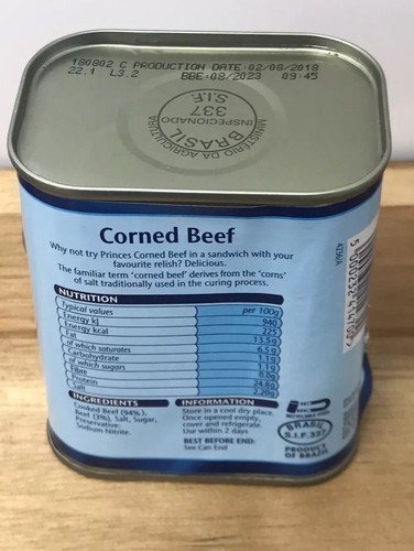 PRINCES CORNED BEEF 340g X 12 / Long Date 2023 / 12 Tins - Picture 7 of 8