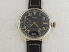Rolex Lever California Military Style WW2 Antique Swiss Silver Chronometer Watch