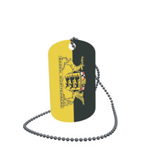 Dog tag flag Baden-W rttemberg state. Dog Tag Aluminium 30 x 50mm