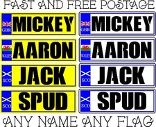 Kids Ride On Personalized Number Plates Kids Toy Car Truck Pack of 2