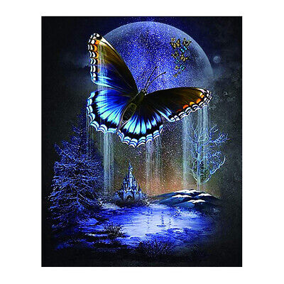5D Full Drill Diamond Painting Butterfly DIY Cross Stitch Kits Art Wall Decor BD