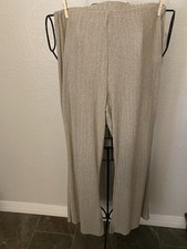 Women s Zara Metallic Gold Shimmer Wide Leg Pull On Pants XL NEW