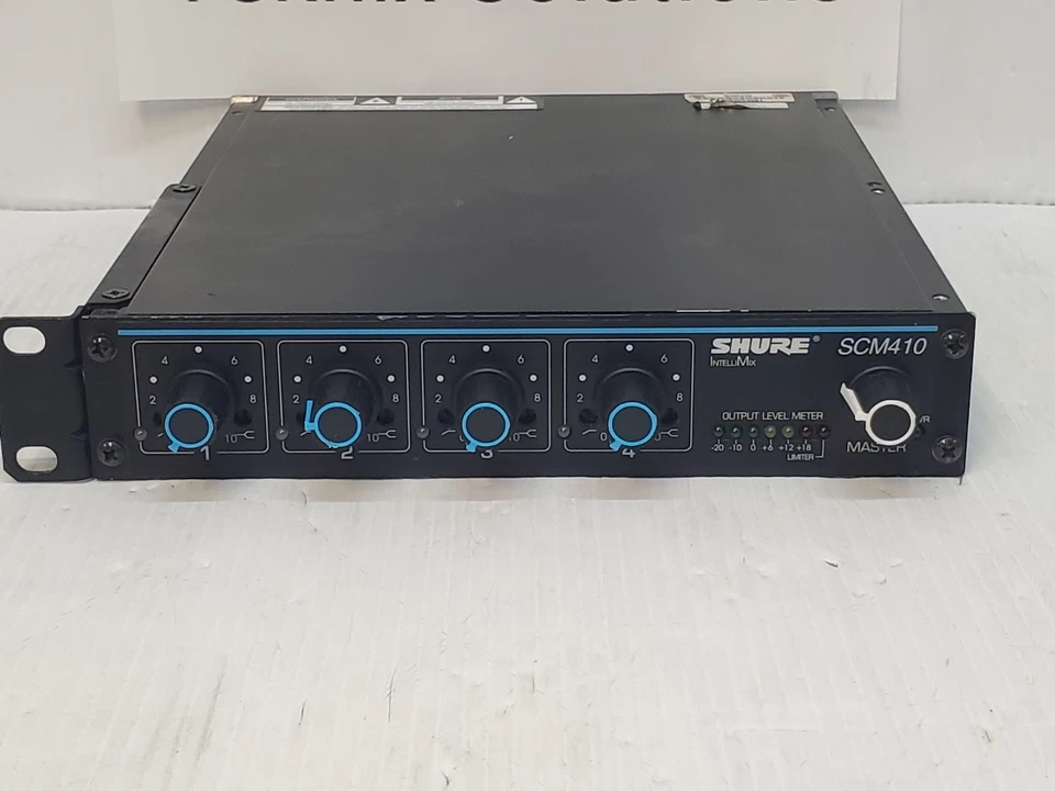 Shure IntelliMix Model SCM410 4-Channel Automatic Microphone Mixer *Tested* - Image 2 of 4