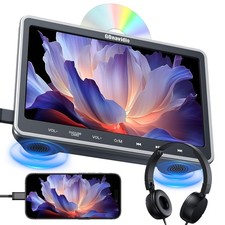 GOnavidio 10,1-Zoll Auto DVD-Player  HDMI  Kopfhörerhalterung Kopfstützen DVD