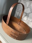 Bentwood oval basket with swing handle in Shaker style — photo 4