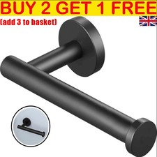 Stainless Steel Toilet Paper Holder Matte Black Toilet Roll Holder Wall Mounted