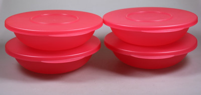 Tupperware 4x Junge Welle Schüsseln 400ml pink