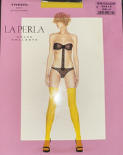 Bas La Perla Femininity - Résille - Taille 8,5-9 (S) - Couleur Honey (Neuf)