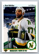 1990-91 Upper Deck #30 Basil McRae Minnesota North Stars