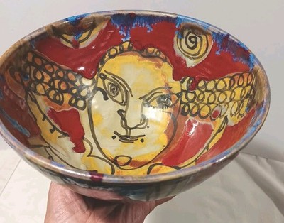 Dartington Pottery BOWL By Artist Alexandra Copeland in 2001. RARE FIND