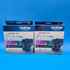 Lot of 2 Brother LC3033BK XXL Black Ink Cartridge Super High Yield Exp 2026.01