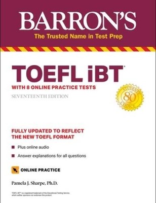 TOEFL iBT: with 8 Online Practice Tests (Barron's Test Prep) - VERY GOOD
