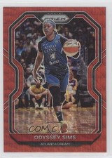 2021 Panini Prizm WNBA Ruby Wave Prizm Odyssey Sims #80 0g8o