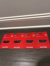 4 NEW SANDISK CRUZER GLIDE USB 2.0 FLASH DRIVE 128GB 27D