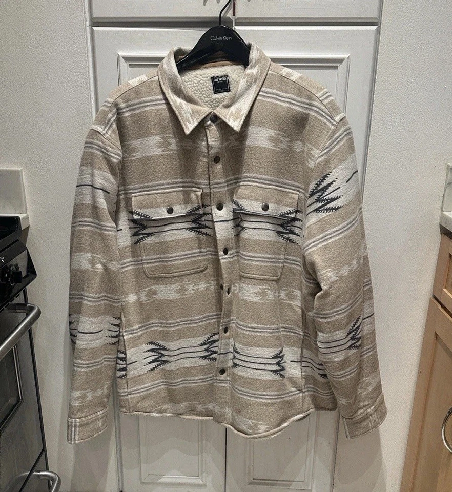 Camisa masculina Todd Snyder inverno XL cinza xadrez botão para cima - Imagem 2 de 4