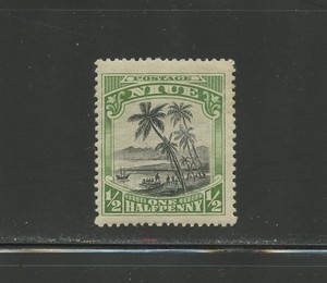 NIUE 35, 1920 CAPT. COOK LANDING, NO WMK, MINT, LH, SEE SCAN (NIU6619)