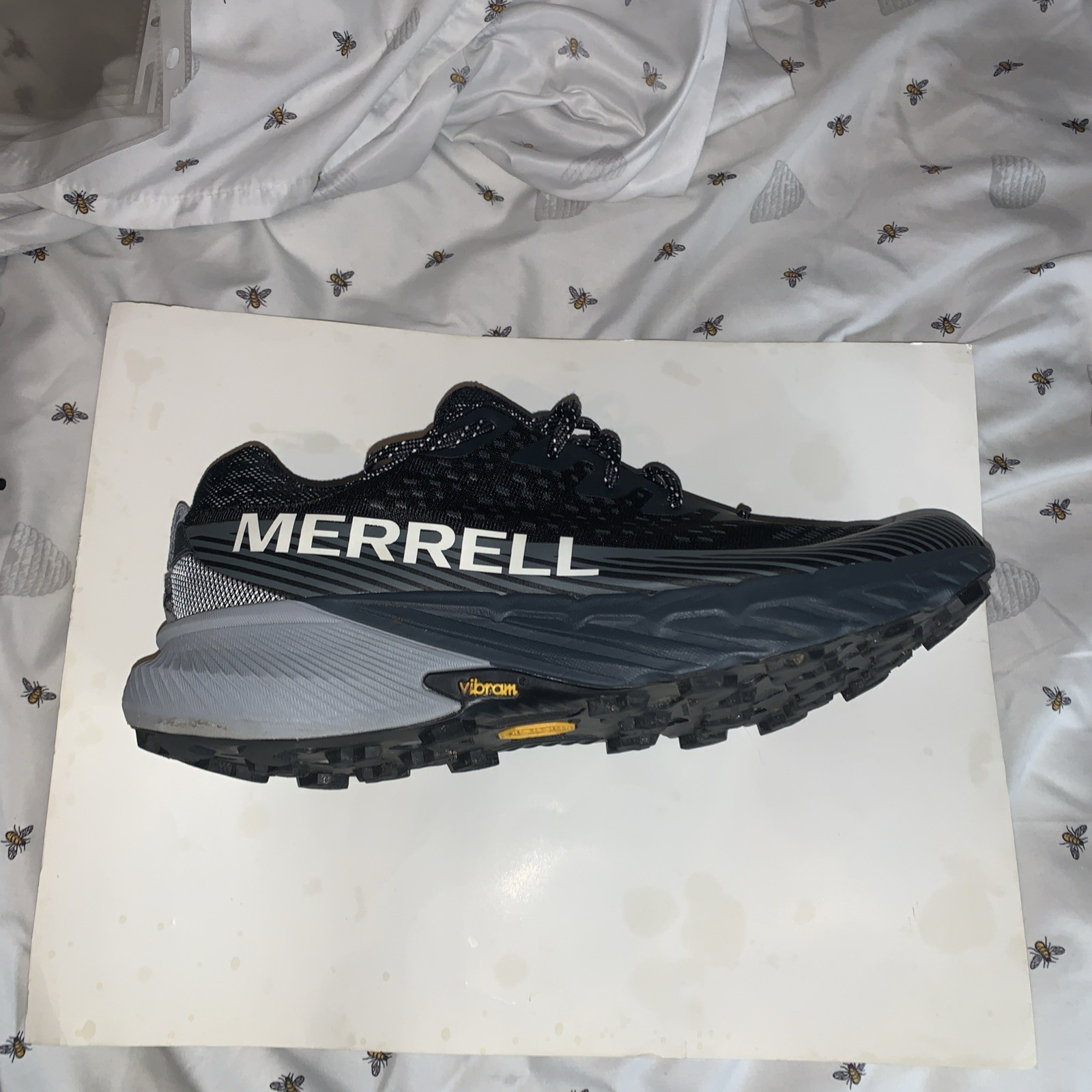 Scarpe da trekking Merrell Agility Peak 5 granito nero da uomo trail running J067759