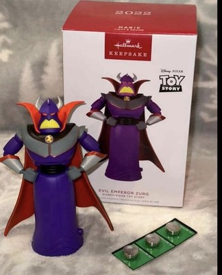 2022 Hallmark EVIL EMPEROR ZURG Disney Toy Story  Magic Light and Sound Ornament