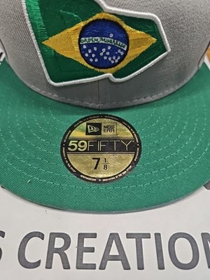 Brazil Brazilian Flag New Era 59Fifty Cap Hat Fitted 7 1/8 New | eBay
