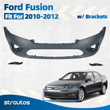 For 2010 2011 2012 Ford Fusion Front Bumper Cover Kit W Brackets Primed