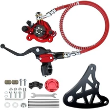 Mini Bike Hydraulic Brake Kit with Rear Caliper Mount for Monster Mega Moto 80cc