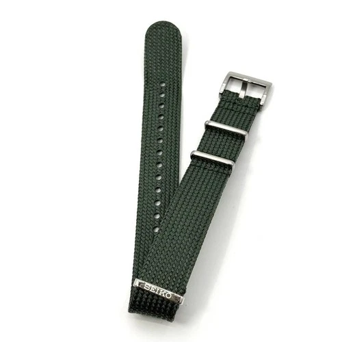 SEIKO Genuine Green Watch strap Fabric Band 20mm RS18C20GN New
