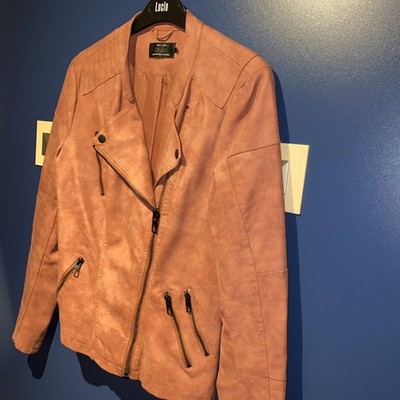 Kunstlederjacke Gr.40 von Only Altrosafarbig Sehr Guter Zustand Kurzform Damen