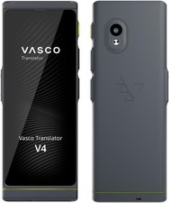 Vasco Translator V4 Built-in SIM Free Data Forever 108-Lang Voice Camera Gray