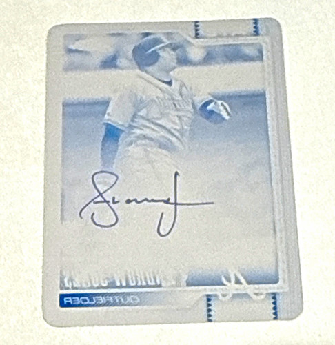 Topps 2026 Chrome Andruw Jones CLA-AJ Cyan Printing Plate 1/1 Auto Braves