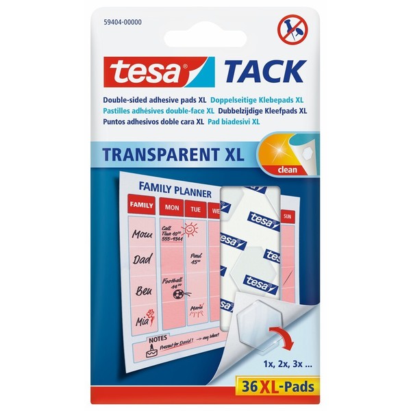 Tesa - Tesa Tack® Doppelseitige Klebepads Xl - 59404-00000-00-image
