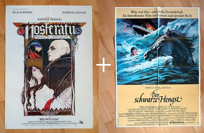 2 x Filmplakate Filmposter Kinoplakate: Nosferatu und: Der schwarze Hengst