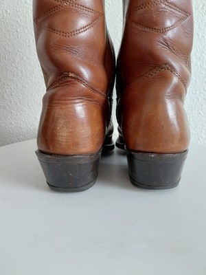 HH Double H Western Cowboy Rodeo Farm Leather Boots Mens 8  display picture 3