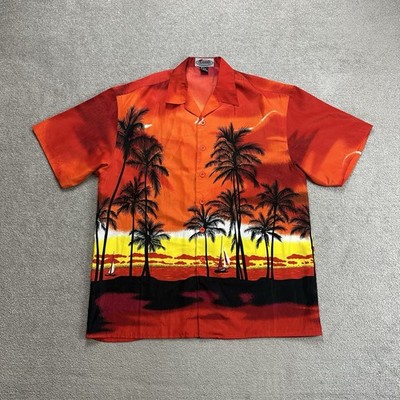 HAWAII Hemd Hawaiishirt Floral XL Magnum Rockabilly Hawaiianer Aloha 15110 Rot
