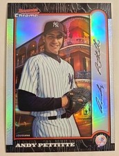 1999 Bowman Andy Pettitte Refractor 33/100 Short print NY Yankees