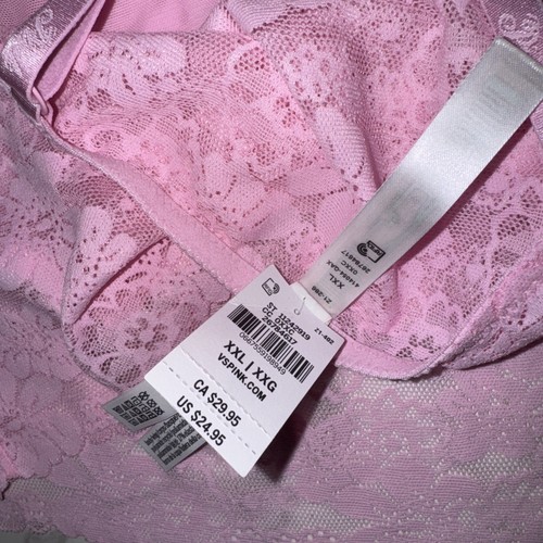 NEW Victoria’s Secret PINK Unlined Lace Bra Size XXL Bralette Wireless - Picture 4 of 4