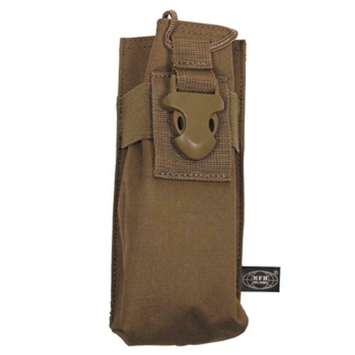 MAX Large Radio Pouch Coyote Military Style Molle Pouch Airsoft Paintball