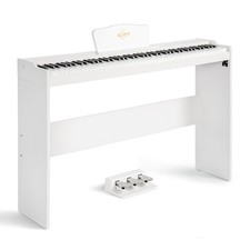 88-Key Digital Piano, Semi-Weighted Keyboard for Beginners, Compact Home Elec...